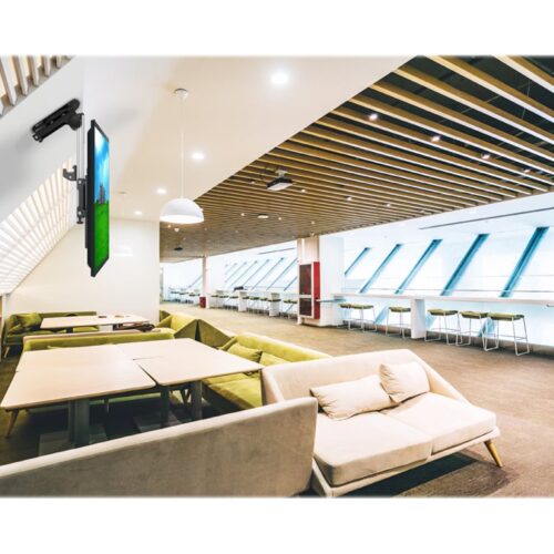 NEOMOUNTS FPMA-C020BLACK Support de plafond pour écran de 10-40p – h 26.5-40 cm
