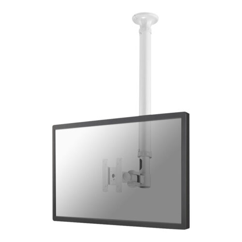NEOMOUNTS FPMA-C100WHITE Support de plafond pour écran de 10-30p – h 79-129 cm