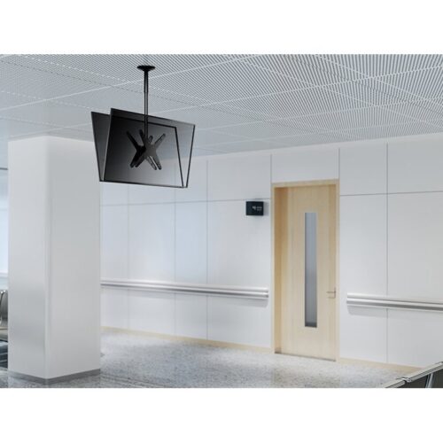 NEOMOUNTS FPMA-C340DBLACK Support de plafond pour écran de 32-75p – h 106-156 cm