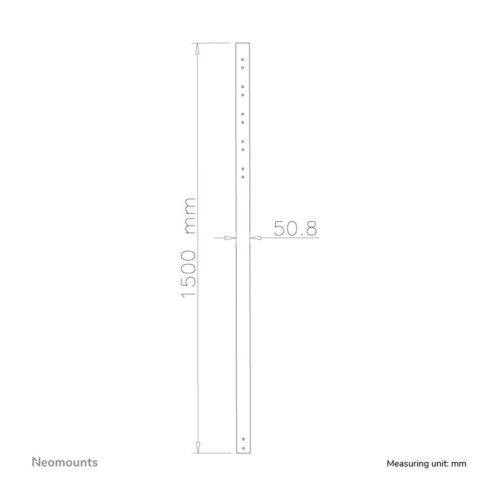NEOMOUNTS FPMA-CP150 Tube dextension pour support décran au plafond – h 150 cm