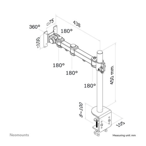 NEOMOUNTS FPMA-D960 Support décran à fixer 10-30p