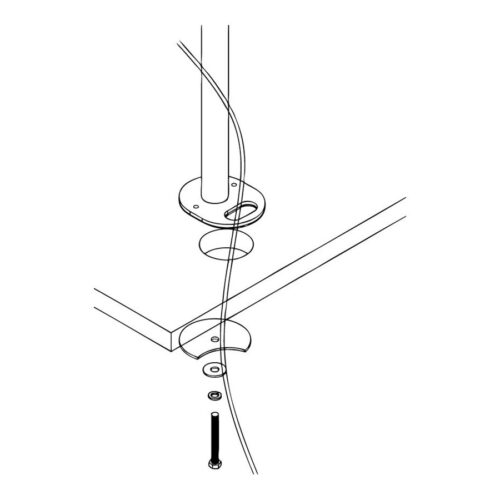 NEOMOUNTS FPMA-D960GROMMET Passe-fil pour support de bureau avecun œillet 10-30p