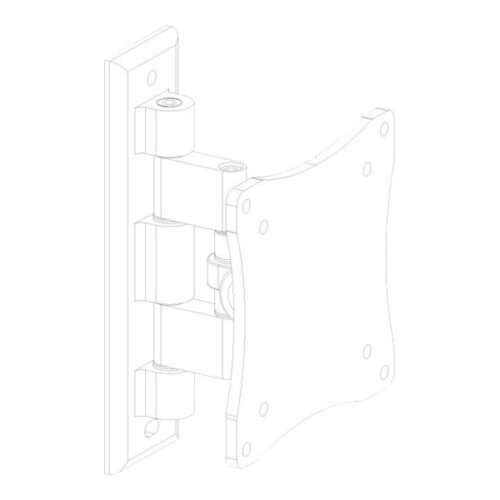 NEOMOUNTS FPMA-W810BLACK Support décran mural 10-27p – orientable
