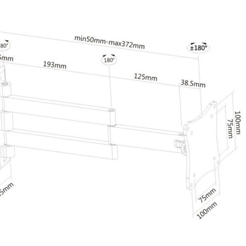 NEOMOUNTS FPMA-W830 Support décran mural 10-27p – orientable
