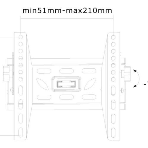 NEOMOUNTS LED-W220 Support pour écran mural 22-40p – inclinable