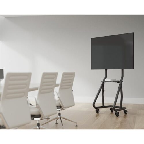 NEOMOUNTS Mobile Flat Screen Floor Stand stand+trolley height: 152-169cm 37-85p Black