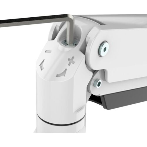 NEOMOUNTS NM-D775DX3WHITE Support décran à fixer 17-27p – ressort à gaz – Topfix – arrêt 180