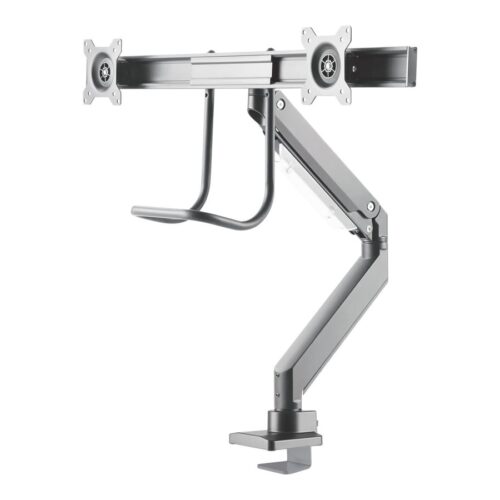 NEOMOUNTS NM-D775DXSILVER Support décran à fixer 10-32p – ressort à gaz – Topfix – arrêt 180