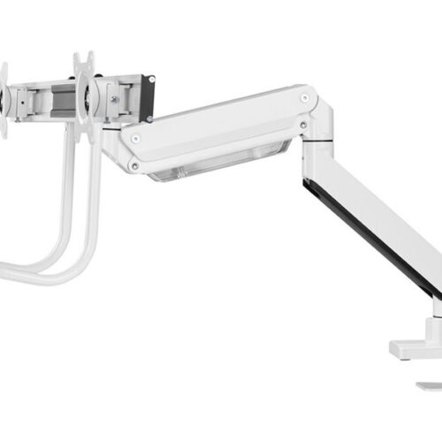 NEOMOUNTS NM-D775DXWHITE Support décran à fixer 10-32p – ressort à gaz – Topfix – arrêt 180