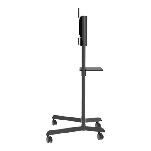 NEOMOUNTS NS-M1250BLACK Support au sol pour écran 37-70p – rotatif – étagère multimédia incluse