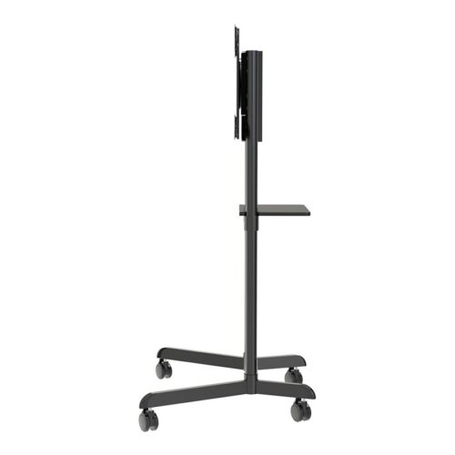 NEOMOUNTS NS-M1250BLACK Support au sol pour écran 37-70p – rotatif – étagère multimédia incluse