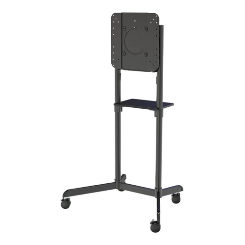 NEOMOUNTS NS-M1250BLACK Support au sol pour écran 37-70p – rotatif – étagère multimédia incluse