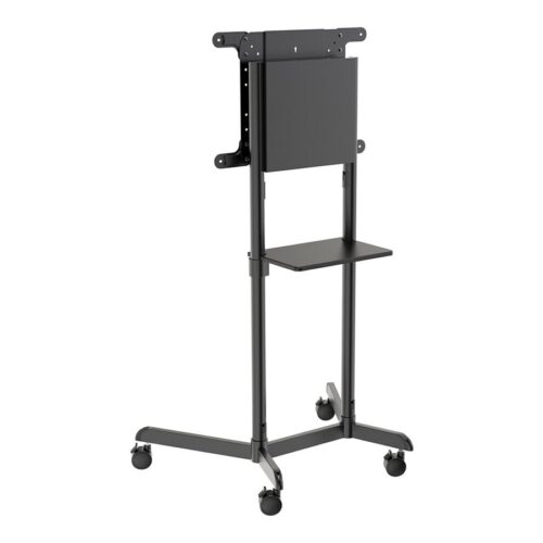 NEOMOUNTS NS-M1250BLACK Support au sol pour écran 37-70p – rotatif – étagère multimédia incluse