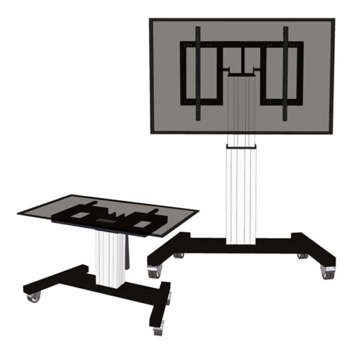 NEOMOUNTS PLASMA-M2500TSILVER Chariot pour écran 42-100p – motorisé – fonction dinclinaison de la table