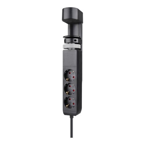 NEOMOUNTS VOLT Desk Clamp socket with Quick-charge USB Ports clamp 0-50mm 3x type-F 230V 1x USB-A 18W 2x USB-C 20W