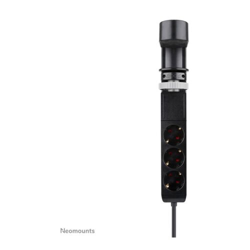 NEOMOUNTS VOLT Desk Clamp socket with Quick-charge USB Ports clamp 0-50mm 3x type-F 230V 1x USB-A 18W 2x USB-C 20W