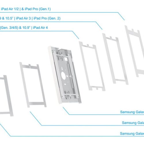 NEOMOUNTS WL15-650WH1 Support mural pour tablette 9.7-11p – verrouillable