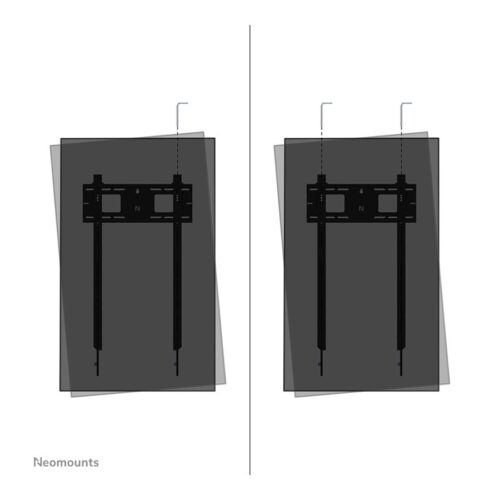 NEOMOUNTS WL30-750BL18P Support mural fixe pour écran 50-98p- robuste – verrouillable – portrait – installation rapide – TÜV