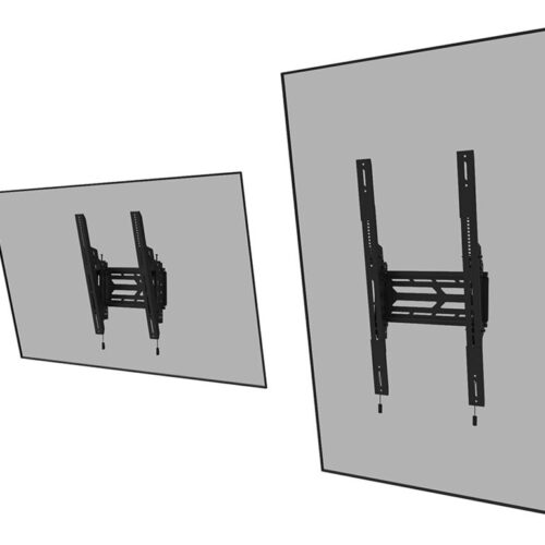 NEOMOUNTS WL35S-950BL19 Support mural inclinable pour écran 55-110p – robuste – verrouillable – paysage et portrait