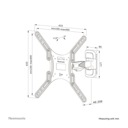 NEOMOUNTS WL40-540BL14 Support pour écran mural 32-55p – orientable – installation facile
