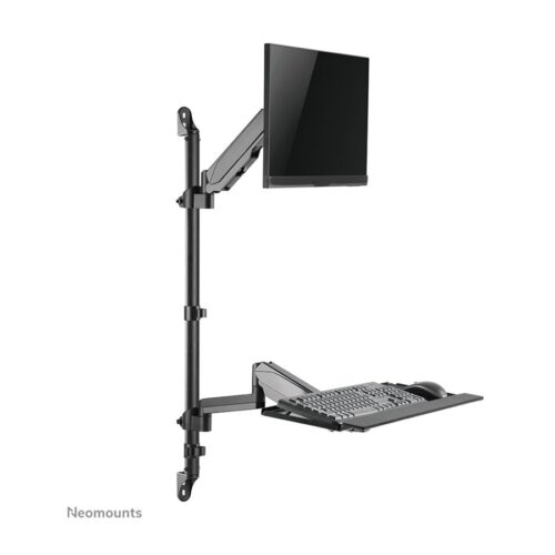 NEOMOUNTS WL90-325BL1 Station de travail assis-debout – mural – 17-32p – ressort à gaz