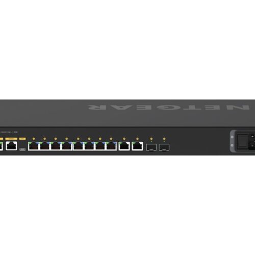NETGEAR 12-Port AV Line M4250-10G2XF-PoE+ 8x1G PoE+ 240W 2x1G 2xSFP+ Managed Switch