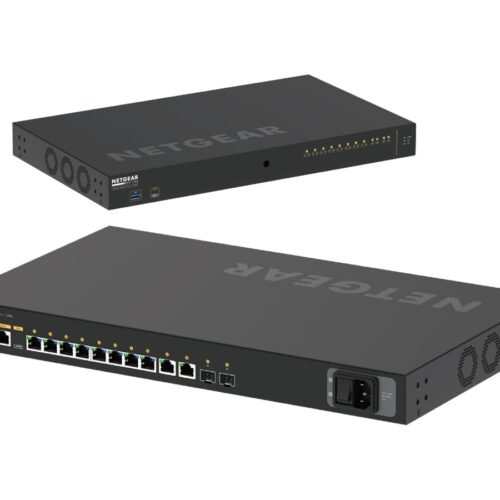 NETGEAR 12-Port AV Line M4250-10G2XF-PoE++ 8x1G Utra90 PoE++ 802.3bt 720W 2x1G 2xSFP+ Managed Switch