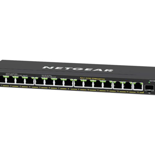 NETGEAR 16PT GE Plus Switch W/ HI-PWR POE+