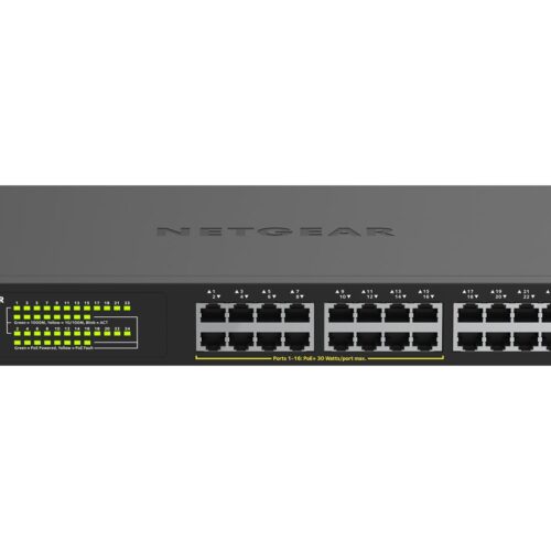 NETGEAR 24PT GIGE UNMANAGED SWITCH W/ POE+