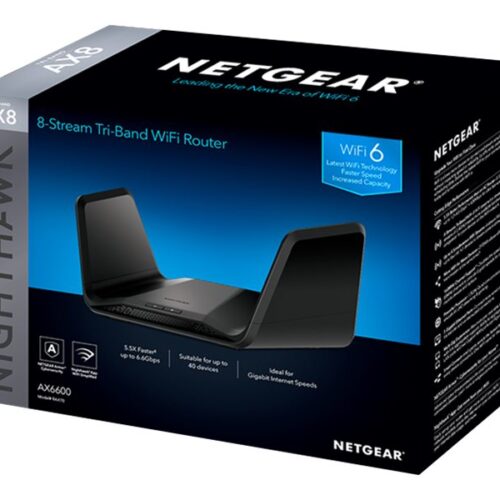 NETGEAR 5PT Tri-Band 8-Stream Ax6600 Router