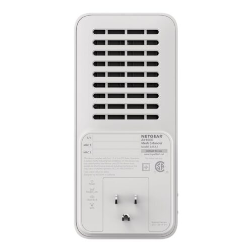 NETGEAR AX1600 4-Stream WiFi 6 Mesh Extender socket format