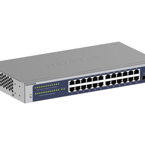 NETGEAR GS724T 24 Port Gigabit Smart Switch 2x combo copper/ SFP Ports Insight Remote/Cloud management