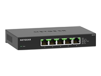 NETGEAR MS305 5-port multi-gig 2.5G Unmanaged Switch Metal Housing Fanless for Desktop and Wall Mounting