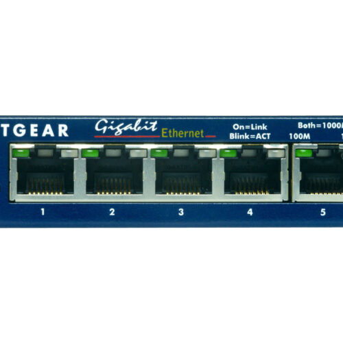 NETGEAR SWITCH 5 PORTS 10/100/1000 MBPS NON RACKABLE – NON MANAGEABLE BOITIER METAL