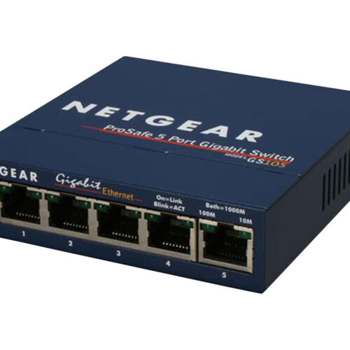 NETGEAR SWITCH 5 PORTS 10/100/1000 MBPS NON RACKABLE – NON MANAGEABLE BOITIER METAL
