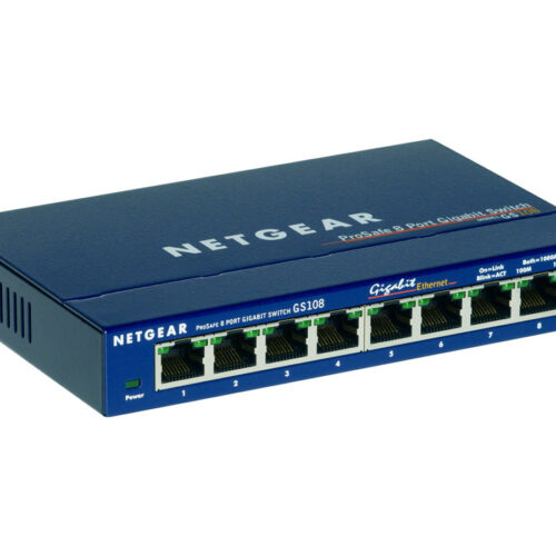 NETGEAR SWITCH 8 PORTS 10/100/1000 MBPS VERSION BOITIER METAL NON MANAGEABLE – NON RACKABLE