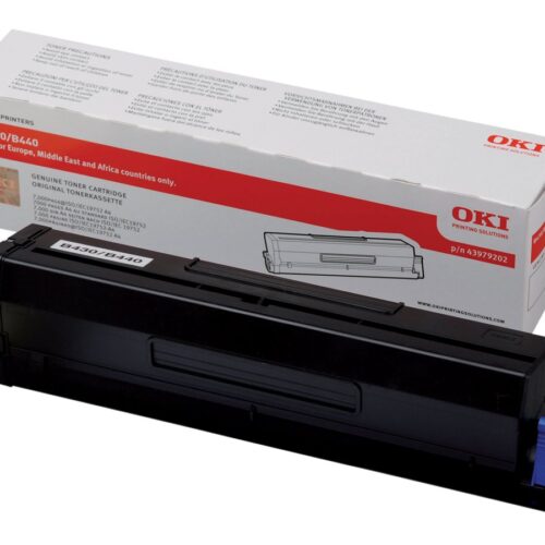OKI B430, B440, MB460, MB470 cartouche de toner noir capacité standard 7.000 pages pack de 1