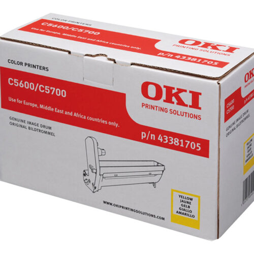 OKI C5600, C5700 tambour jaune capacité standard 20.000 pages pack de 1