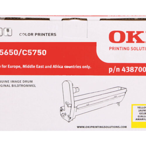 OKI C5650, C5750 tambour jaune capacité standard 20.000 pages pack de 1