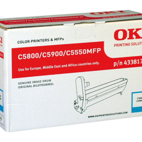 OKI C5800, C5900, C5550MFP tambour cyan capacité standard 20.000 pages pack de 1
