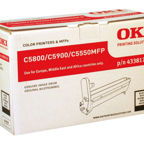 OKI C5800, C5900, C5550MFP tambour noir capacité standard 20.000 pages pack de 1