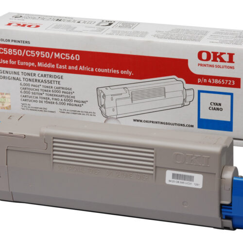 OKI C5850, C5950 cartouche de toner cyan capacité standard 6.000 pages pack de 1