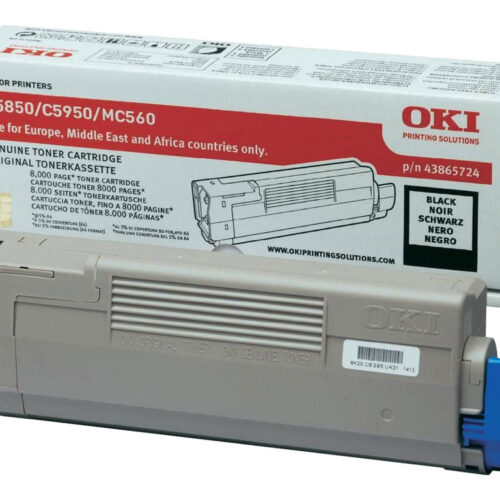 OKI C5850, C5950 cartouche de toner noir capacité standard 8.000 pages pack de 1