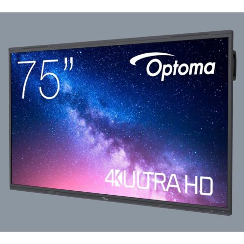OPTOMA 5753RK 75p 400cd/m2 UHD Interactive 4K Multi-Touch-Display Android 13 Integrated Google Play Store