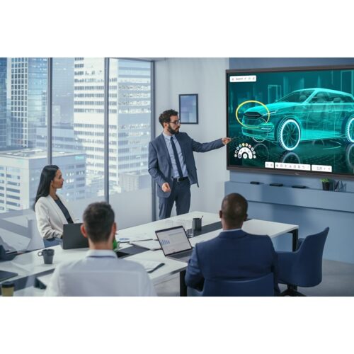 OPTOMA 5863RK 86p 400cd/m2 UHD Interactive 4K Multi-Touch-Display Android 13 Integrated Google Play Store