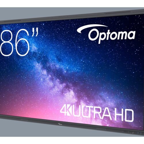 OPTOMA 5863RK 86p 400cd/m2 UHD Interactive 4K Multi-Touch-Display Android 13 Integrated Google Play Store