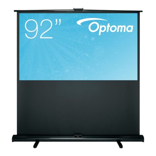 OPTOMA DP-9092MWL Ecran de projection Portable 92″ – 16:9 – 203 x 114,5cm – Gain 1.0