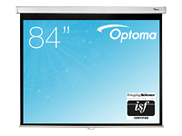 OPTOMA DS-9084PMG+ Ecran de projection Manuel 84″ – 16:9 – 186 x 104,5 cm – Gain 1.0
