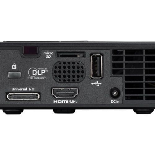 Optoma ML750E LED  WXGA (1280×800) – 700 lumens – 15 000:1 – HDMI/USB/VGA/haut parleurs – 2 ans sur site
