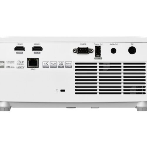 OPTOMA ZH420 FHD 1920×1080 4300lm Laser Projector 300 000:1 TR 1.12:1 1.47:1 2HDMI 1 RJ45 USB-A Power Audio 3.5mm 3Kg White